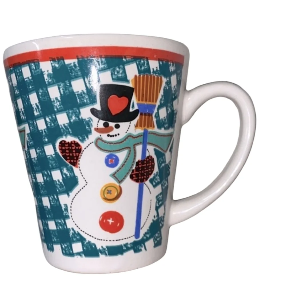 Vintage Christmas snowman coffee/tea ceramic mug